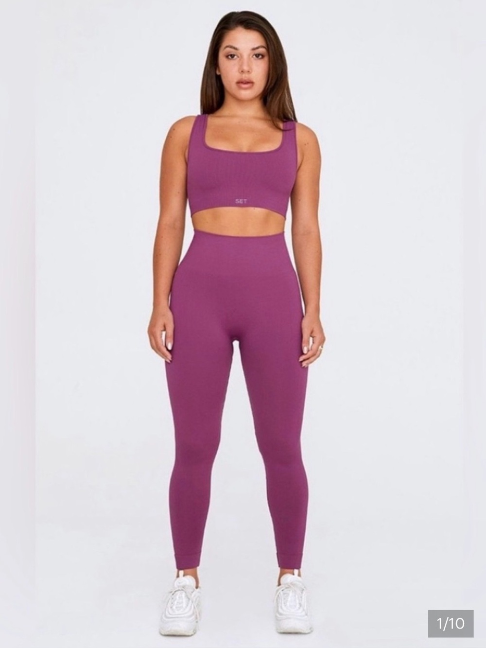 SET ACTIVE Sculptflex High Rise Leggings Purple Size M
